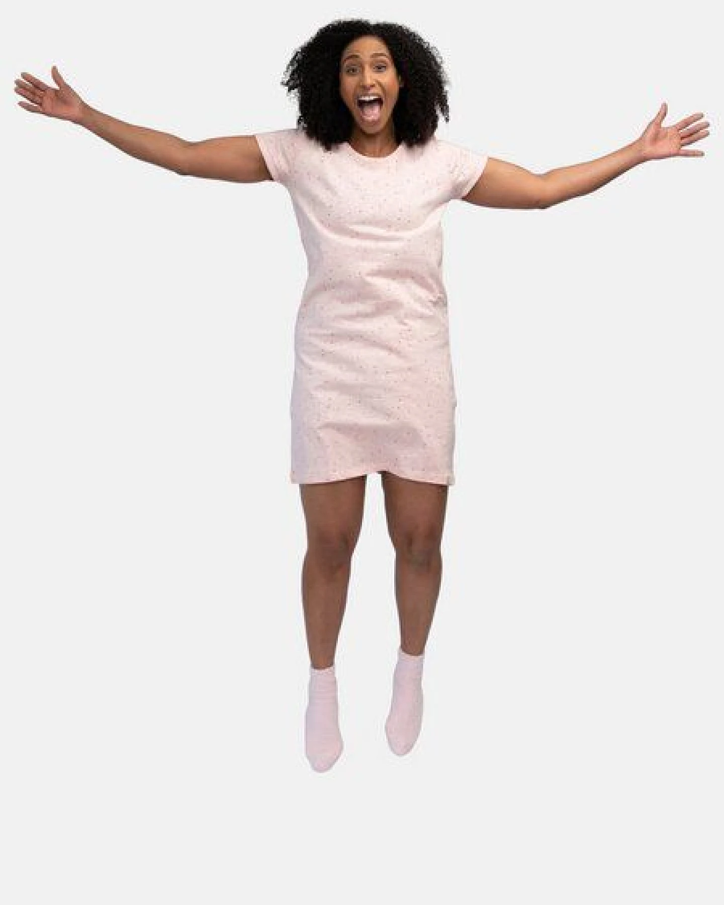 greenjama Damen Sleepshirt Slub Jersey mit Druck, aus Bio Baumwolle und GOTS zertifiziert – Ansicht 2
