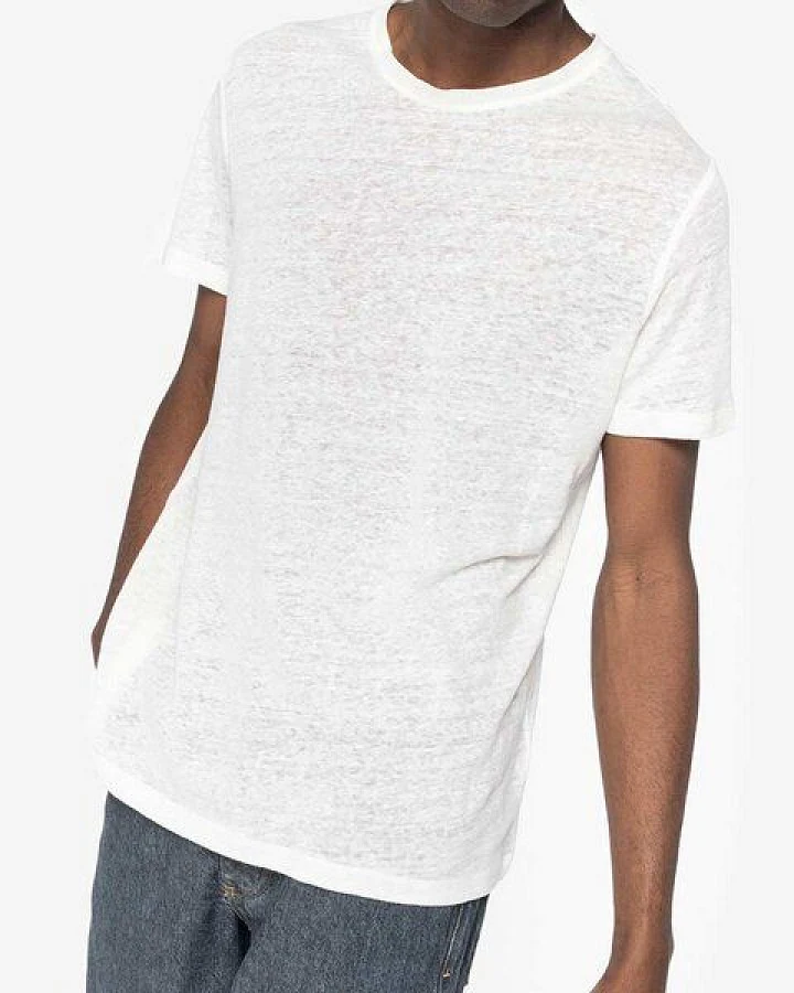 YTWOO Herren T-Shirt Rundhalsausschnitt aus 100% nachhaltigen Leinenfasern