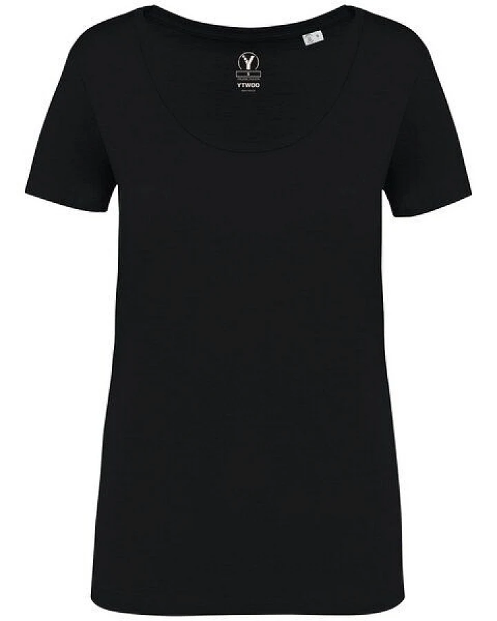 YTWOO Damen-T-Shirt mt Slub Optik aus 100% Bio-Baumwolle