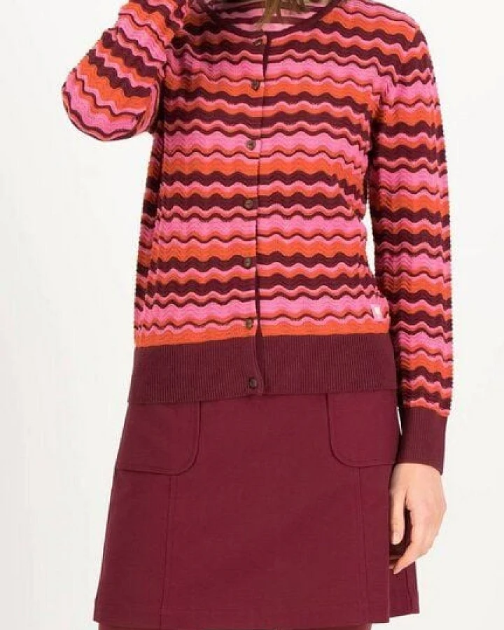 Blutsgeschwister Wellenstrick Cardigan Save The Brave