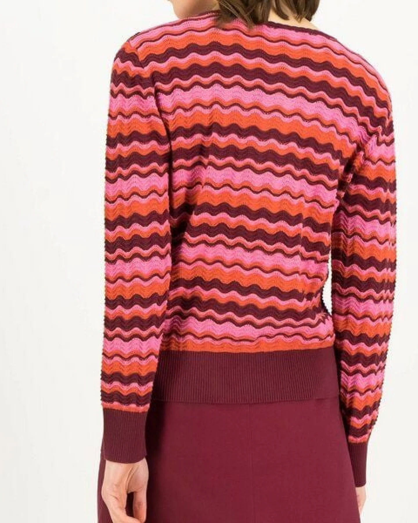 Blutsgeschwister Wellenstrick Cardigan Save The Brave – Ansicht 3