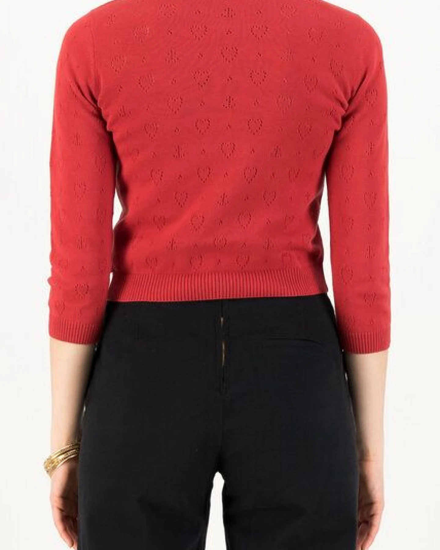 Blutsgeschwister Cardigan Roundneck 3/4-Ärmel – Ansicht 2