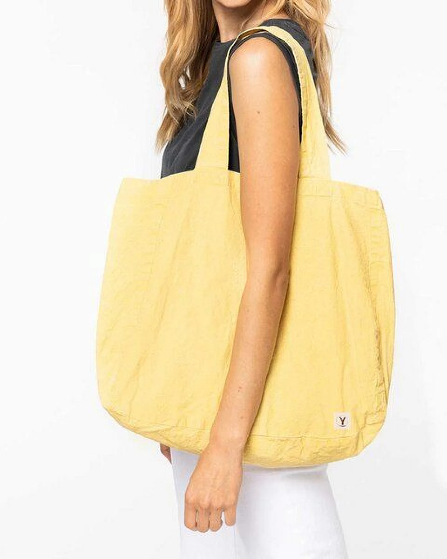 YTWOO Große Shopping Bag aus Leinen – Ansicht 2
