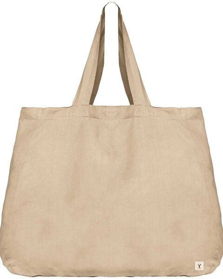 YTWOO Große Shopping Bag aus Leinen