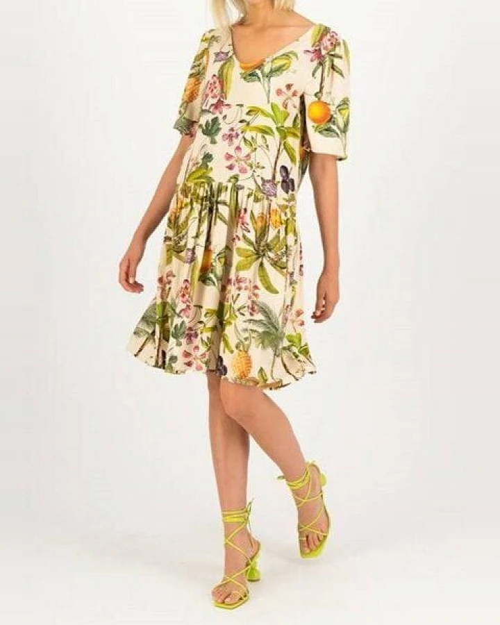 Blutsgeschwister Kleid Hang On Honey Summer - Jardin Fruitier