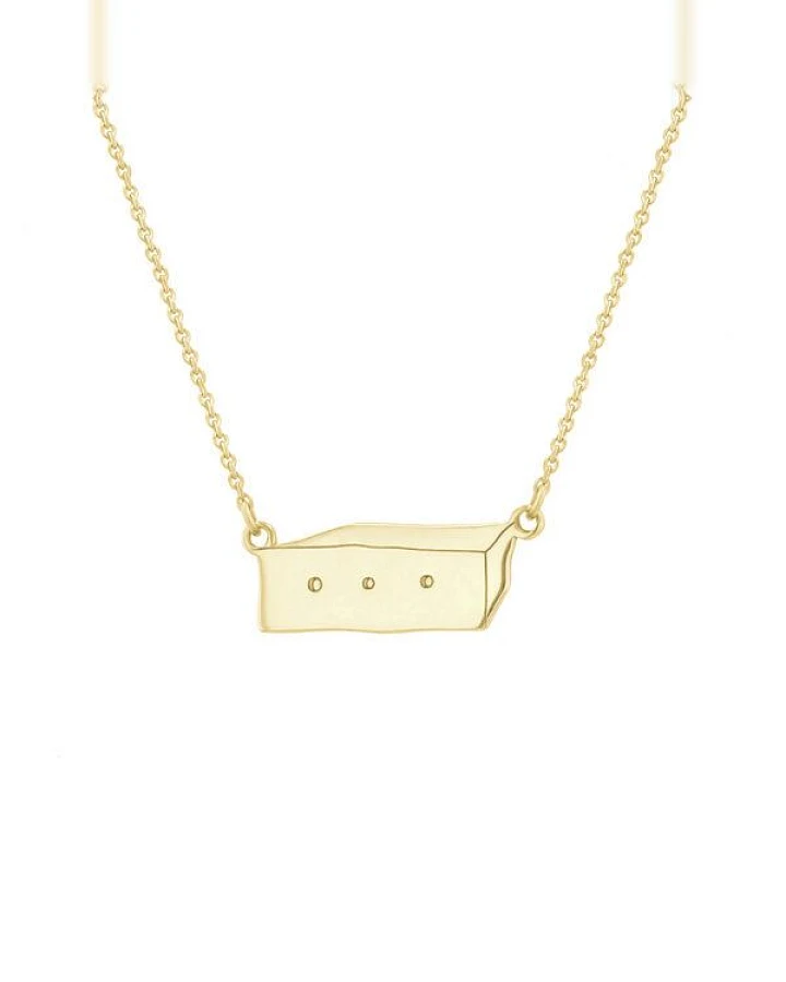 Eppi Kette aus Gold mit einem Kasten Der Kleine Prinz