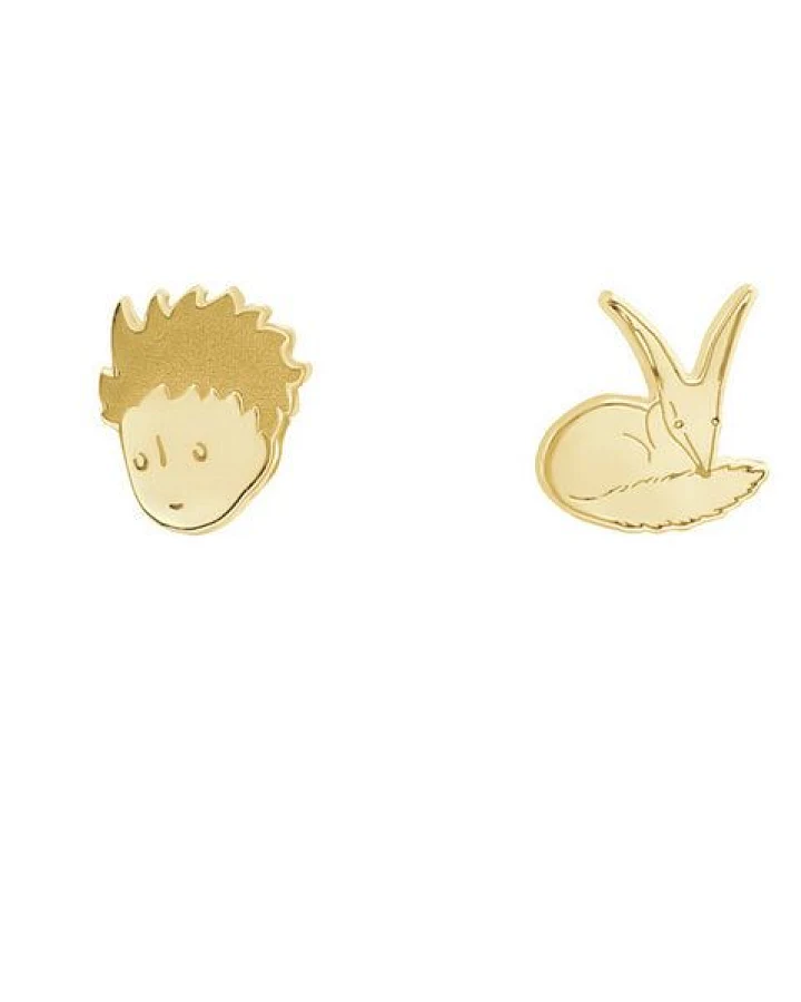 Eppi Ohrstecker aus Gold Der Kleine Prinz und der Fuchs