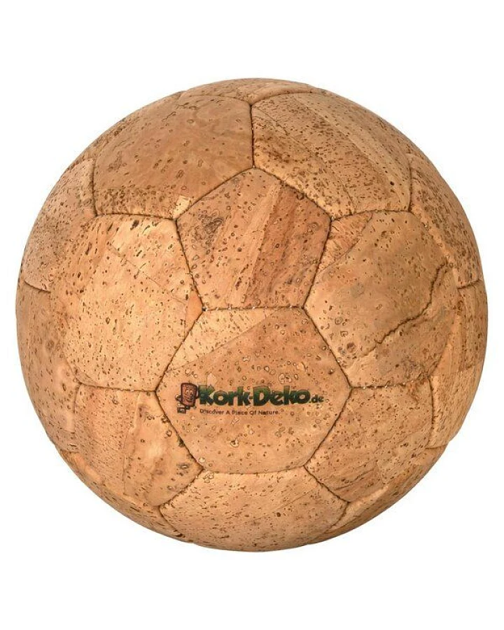 Kork-Deko nachhaltiger Fußball aus Kork