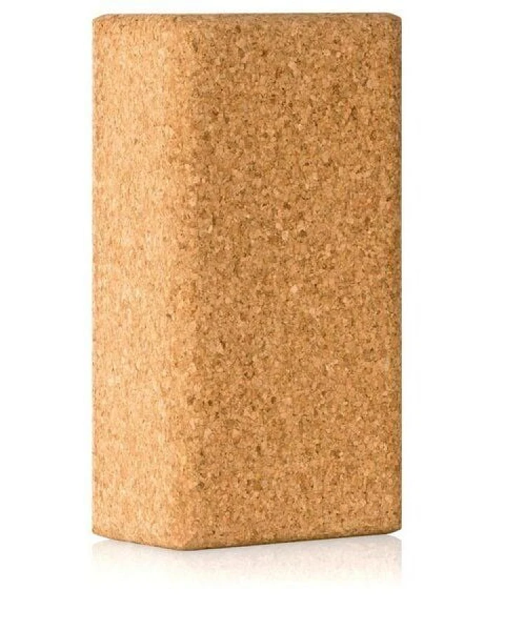 Kork-Deko einzelner Yoga Block Klotz aus Naturkork, Kork