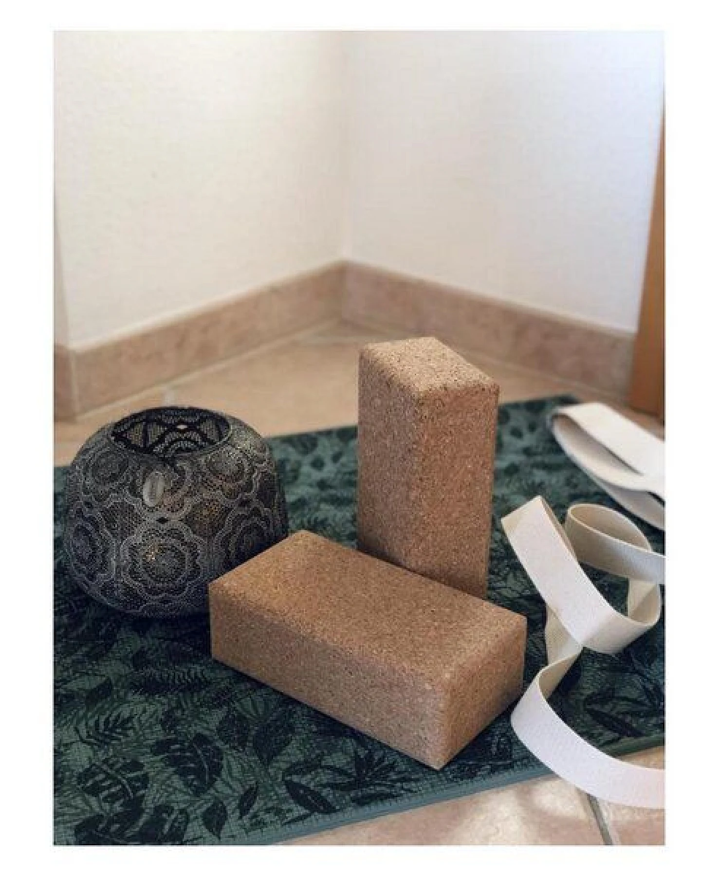 Kork-Deko einzelner Yoga Block Klotz aus Naturkork, Kork – Ansicht 3
