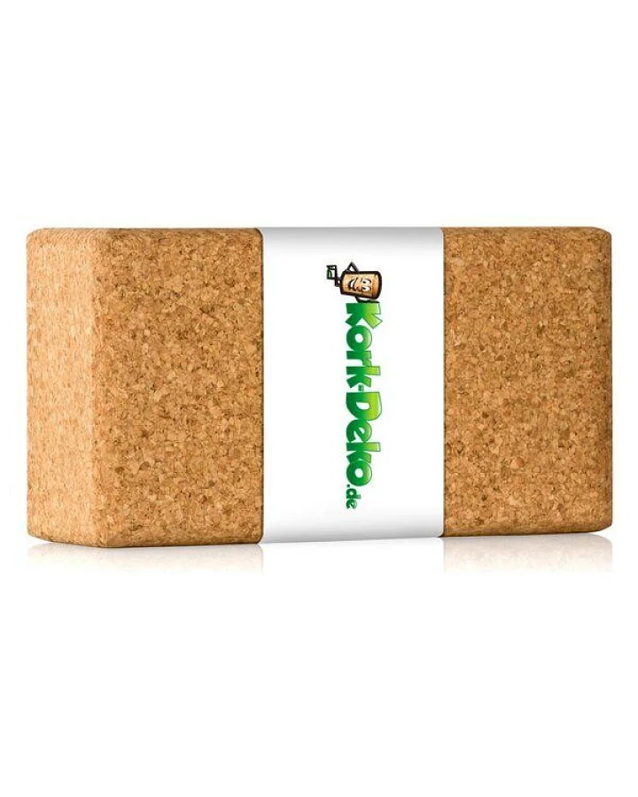 Kork-Deko einzelner Yoga Block Klotz aus Kork