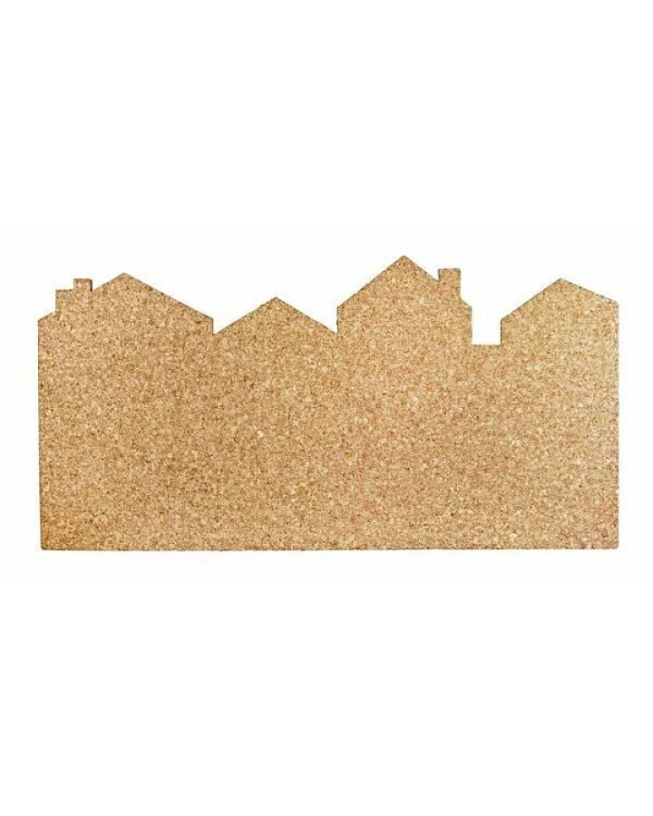 Kork-Deko Kork-Pinnwand mit dem Motiv "Stadt / Skyline"