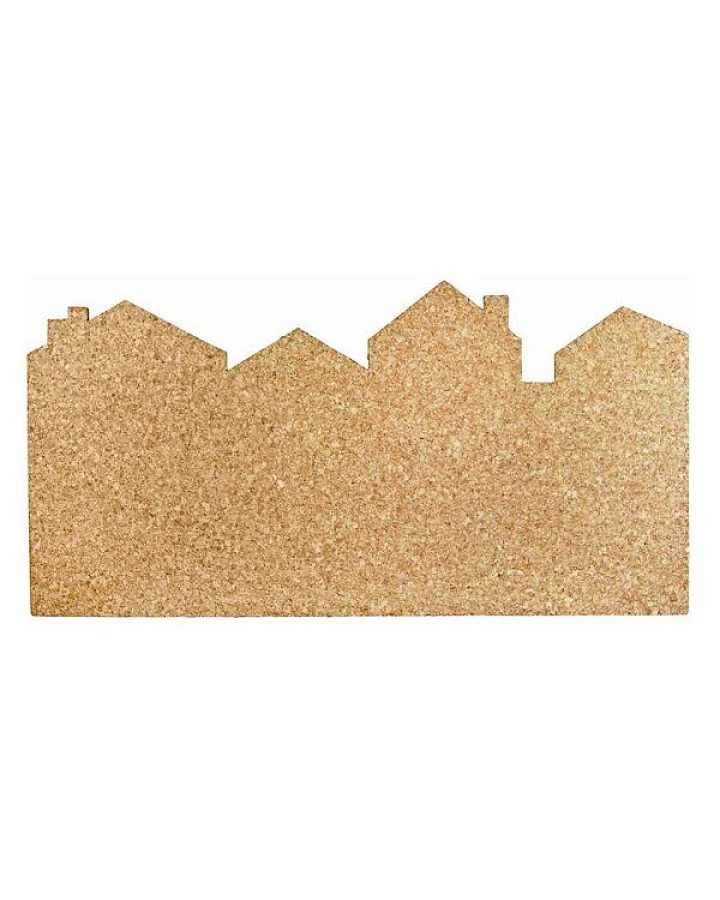 Kork-Deko Kork-Pinnwand mit dem Motiv "Stadt / Skyline"