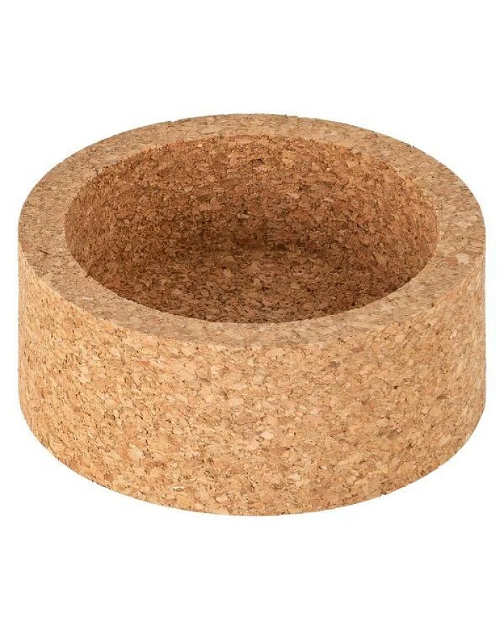 Kork-Deko Flache Schale aus Presskork