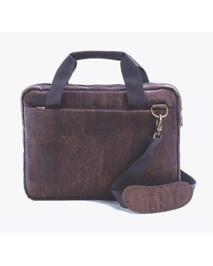 Kork-Deko stylische Schultertasche aus Kork-Stoff - Aktentasche