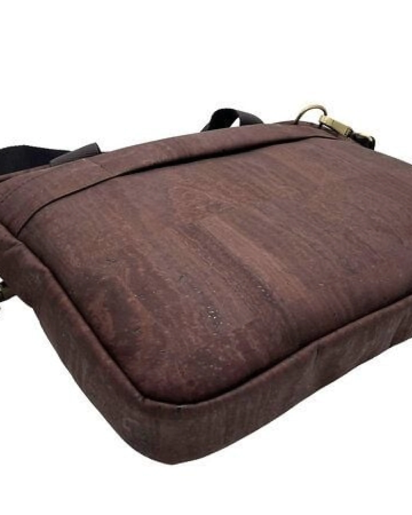 Kork-Deko stylische Schultertasche aus Kork-Stoff - Aktentasche – Ansicht 3