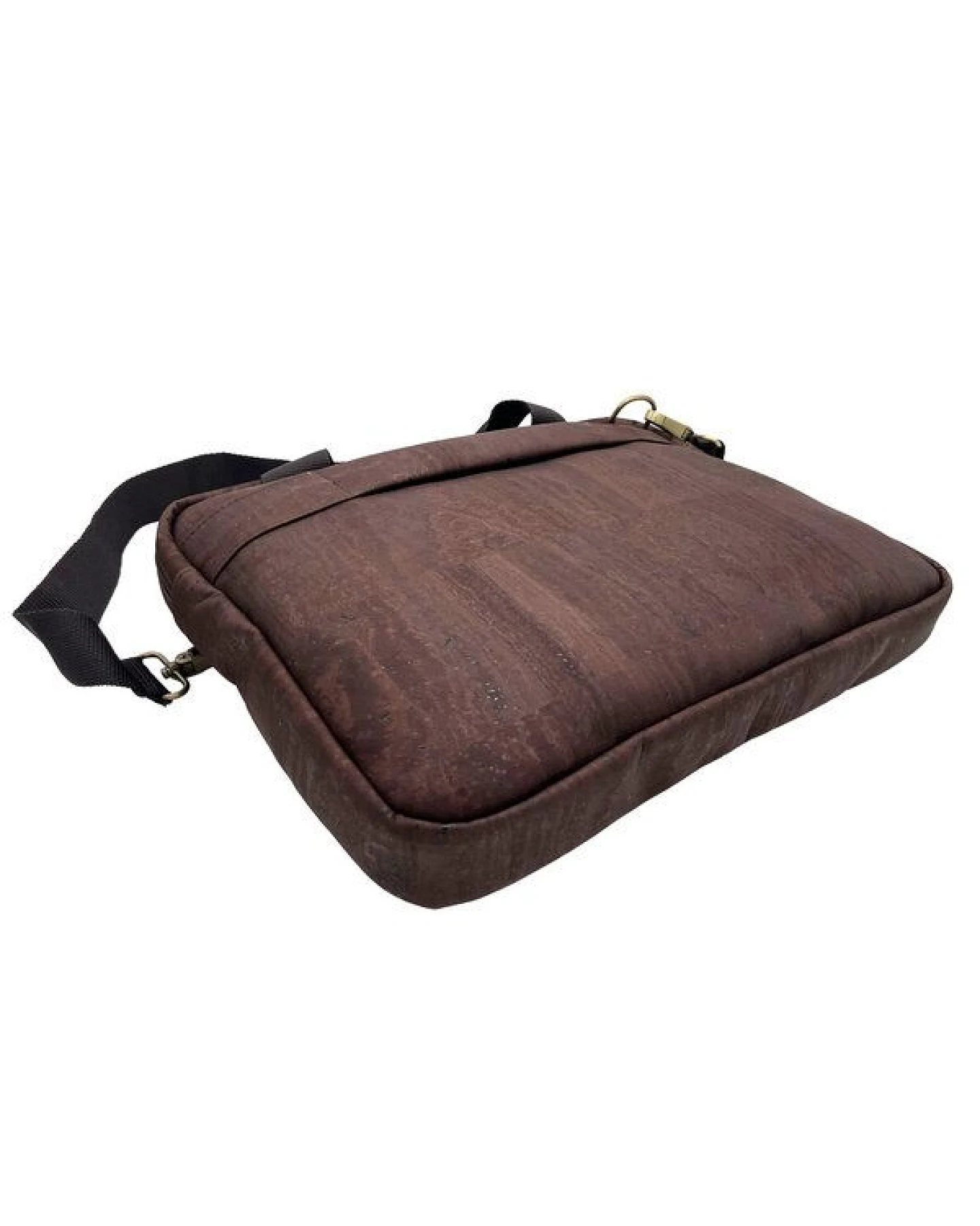 Kork-Deko stylische Schultertasche aus Kork-Stoff - Aktentasche – Ansicht 3