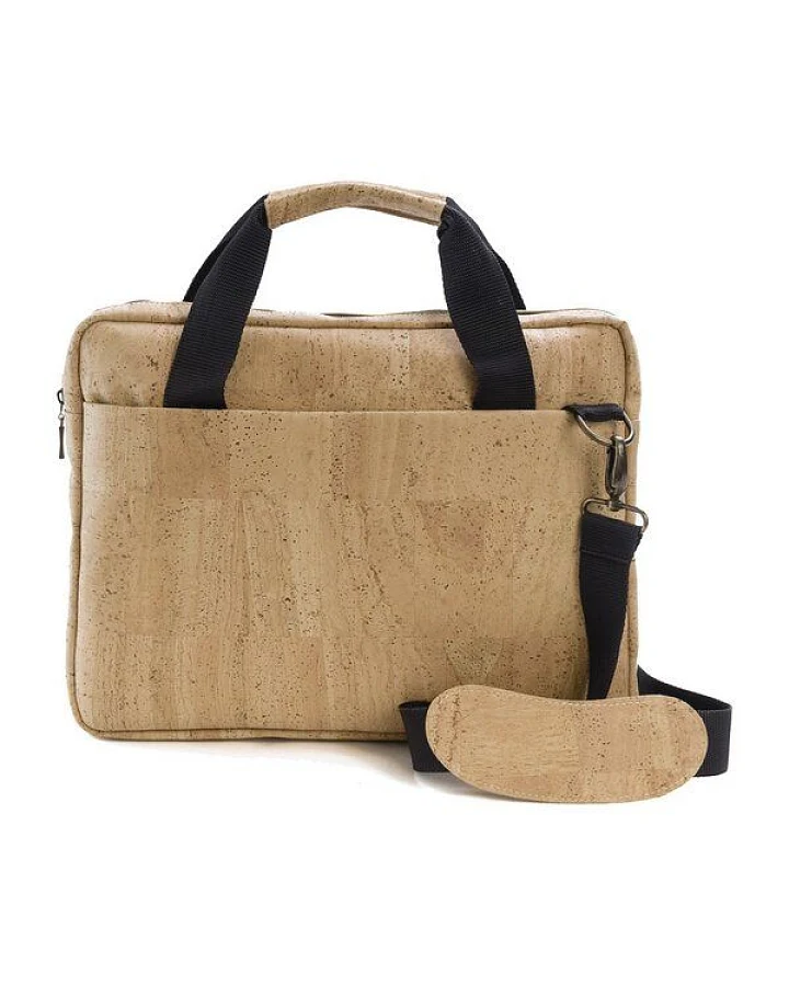 Kork-Deko stylische Schultertasche aus Kork-Stoff - Aktentasche