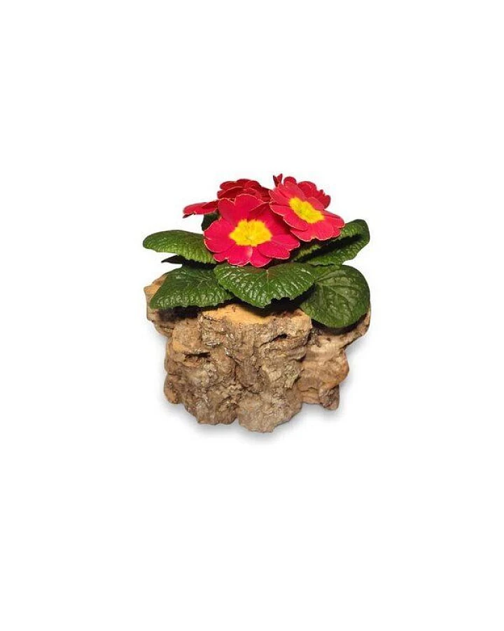 Kork-Deko Blumenübertopf aus Korkrinde