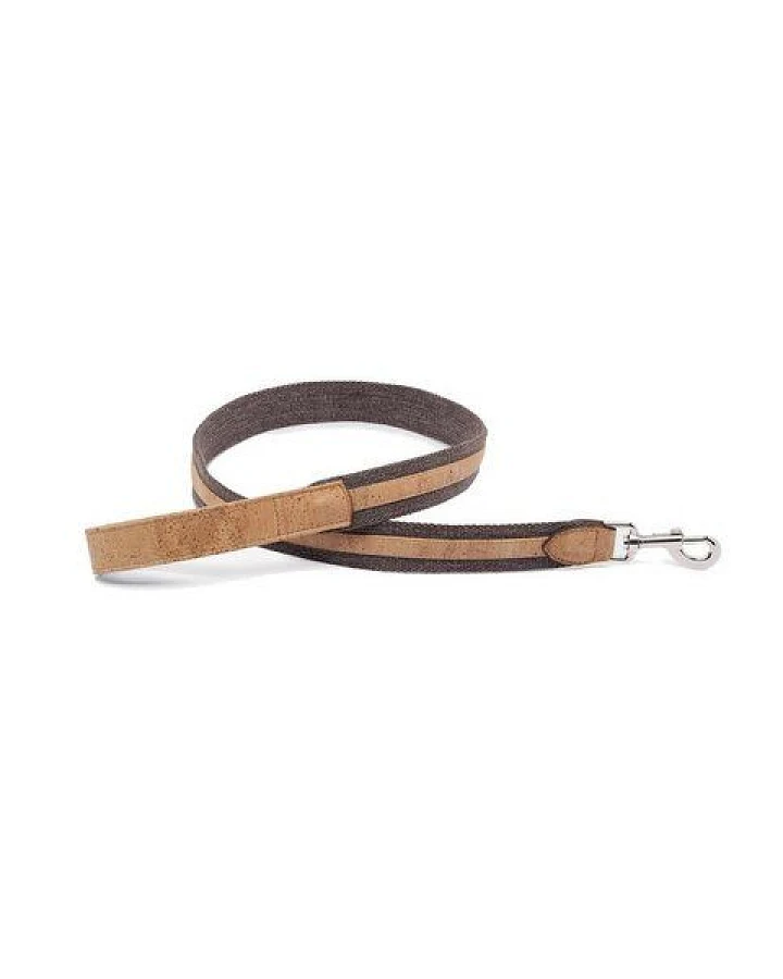 Kork-Deko Breite Hundeleine aus Kork in BEIGE oder ROT-BRAUN