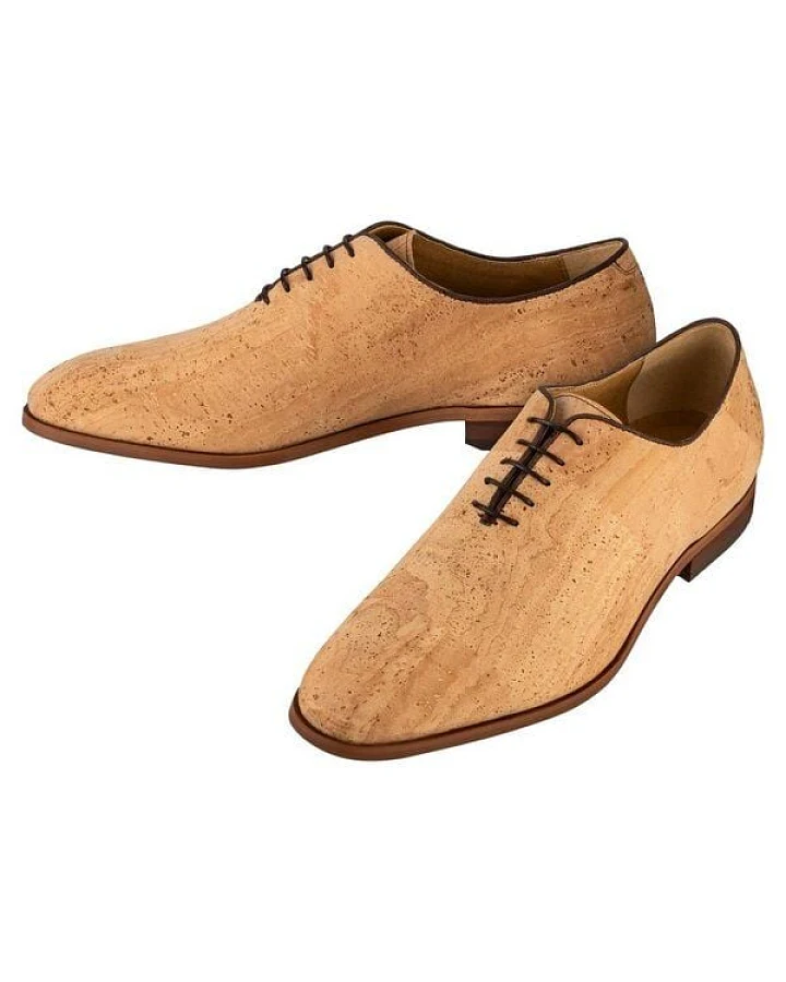 Kork-Deko eleganter Herren Schuh aus Kork