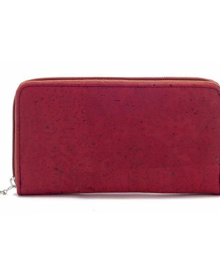 Kork-Deko Rotes oder Blaues Portemonnaie aus Korkstoff