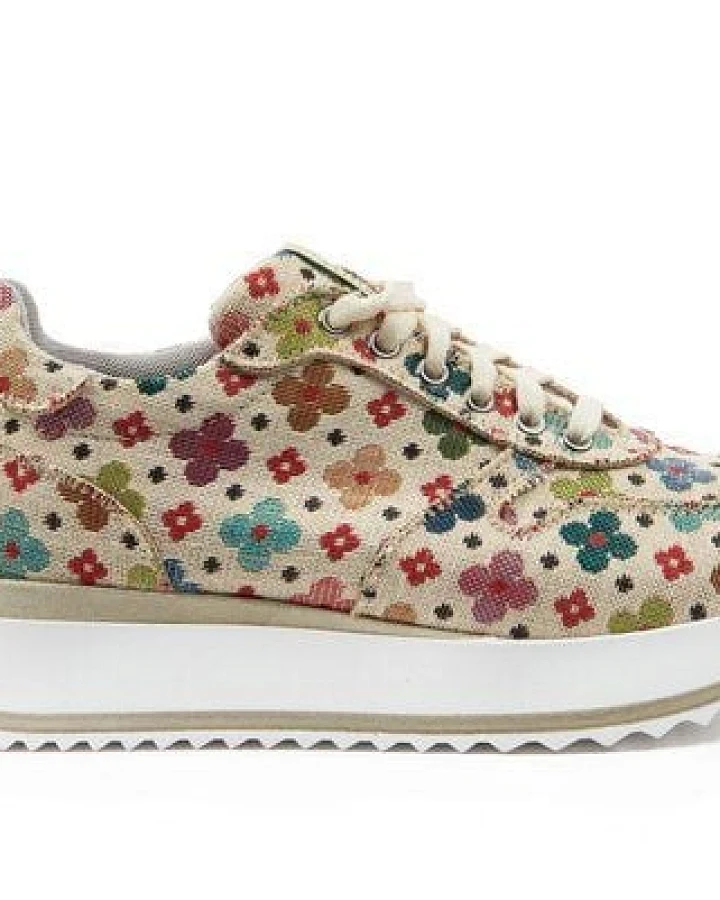 Risorse Future Asia Damensneaker Blümchen White