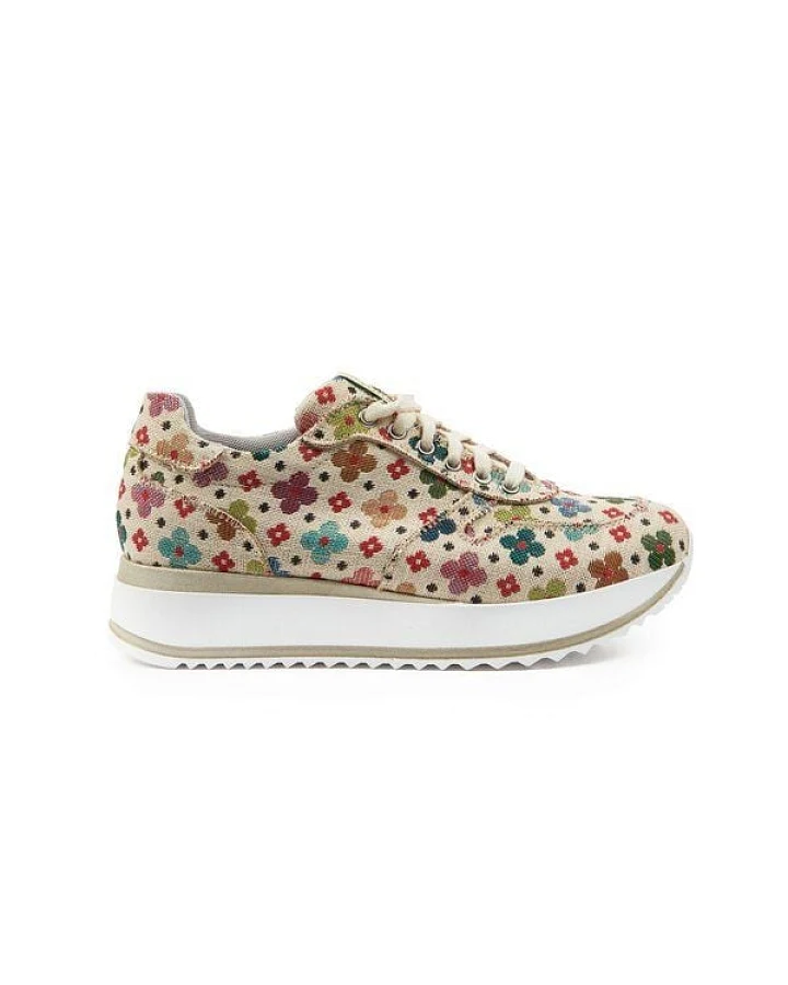 Risorse Future Asia Damensneaker Blümchen White