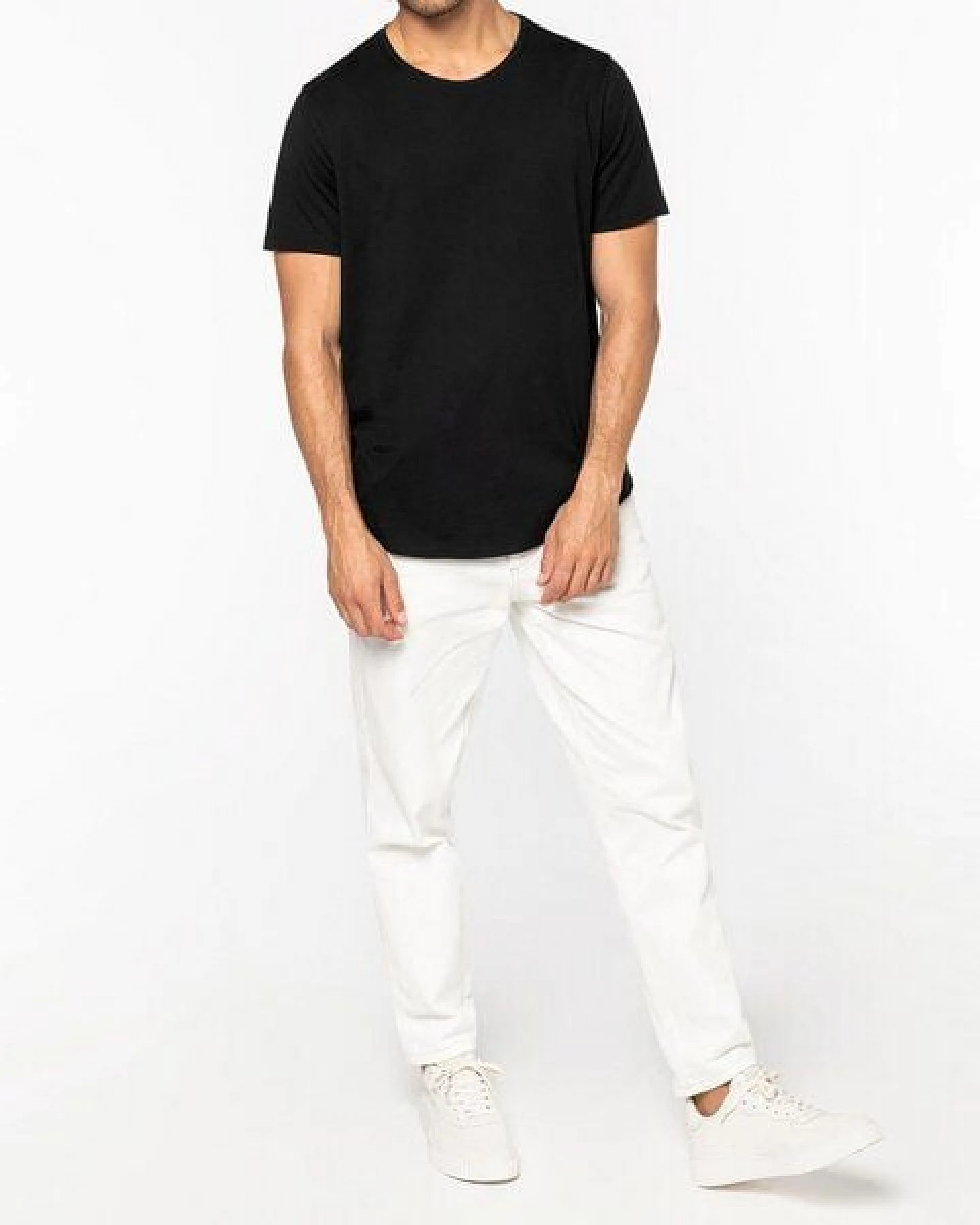 YTWOO Herren-T-Shirt mit abgerundetem Saum aus 100% nachhaltiger Bio-Baumwolle – Ansicht 4