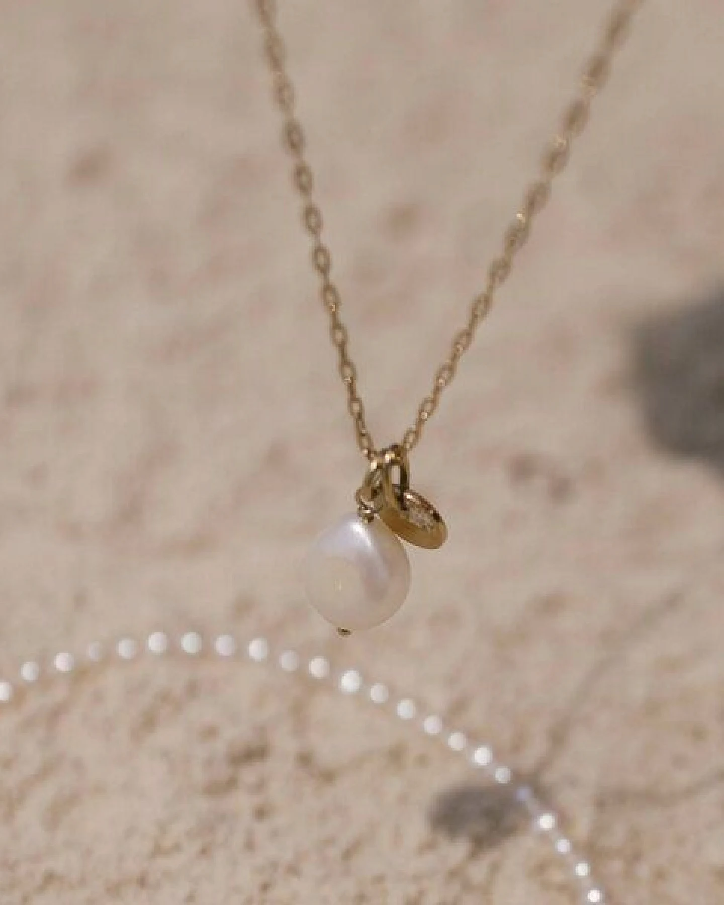 fejn jewelry Kette 'big pearl' – Ansicht 2