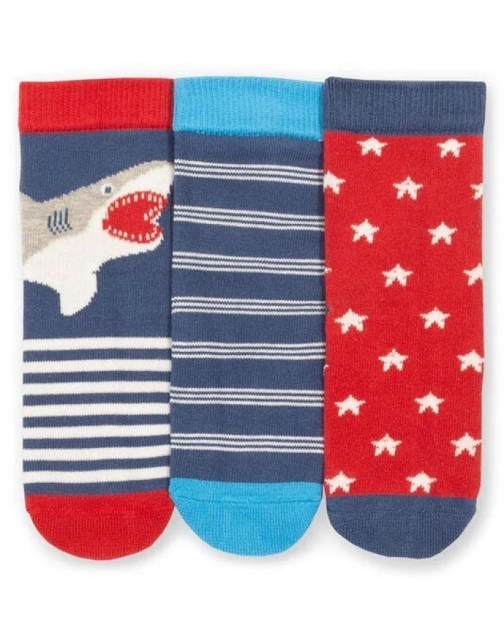 Kite Clothing Bunte Socken 3er-Pack aus Bio-Baumwolle