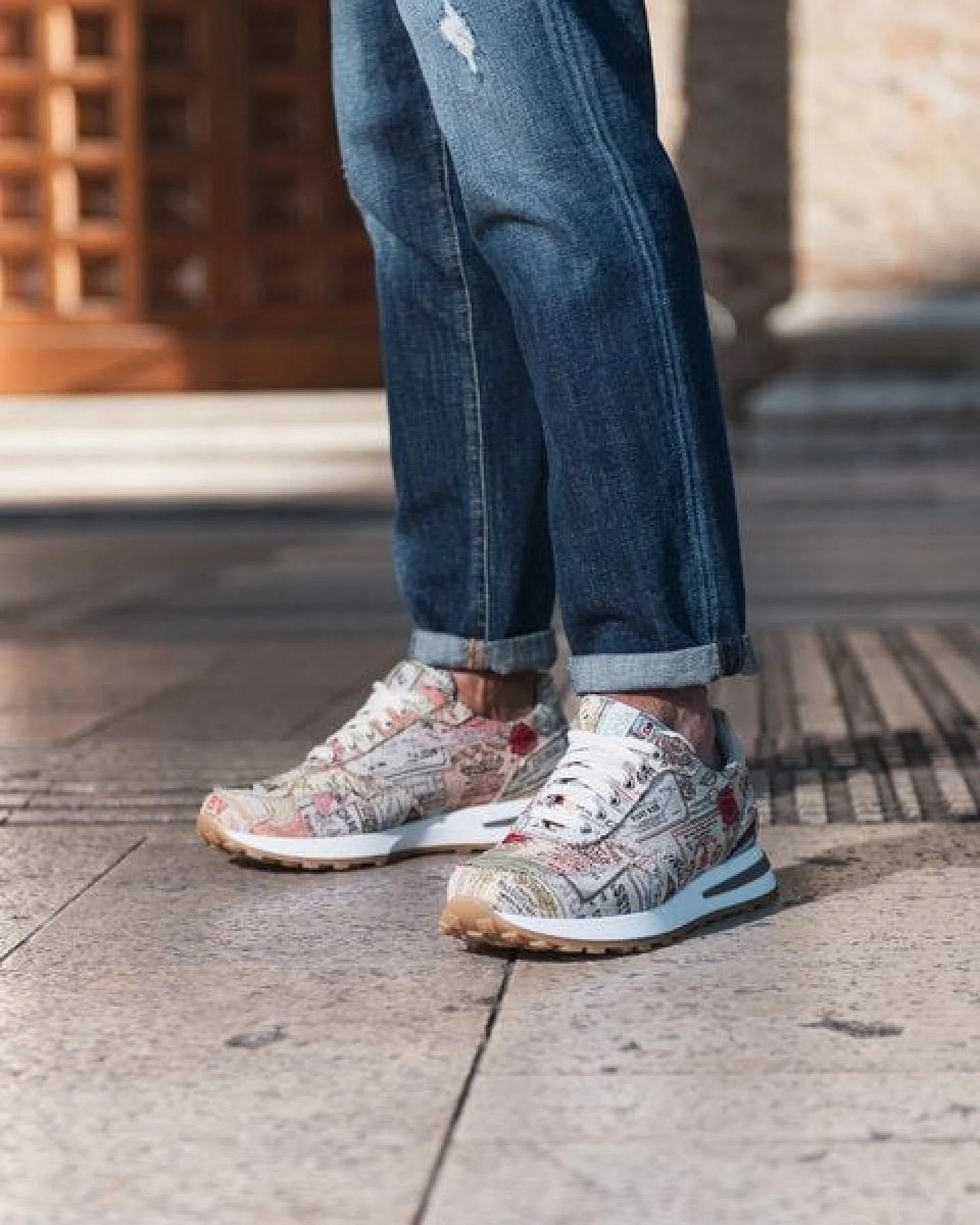 Risorse Future Roger Sneaker Vintage Label – Ansicht 4