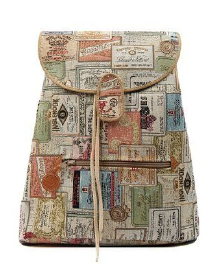 Risorse Future Baumwoll Rucksack Vintage Label