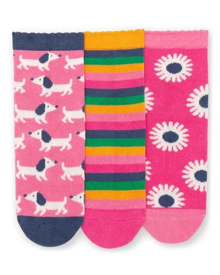 Kite Clothing Bunte Socken 3er-Pack aus Bio-Baumwolle