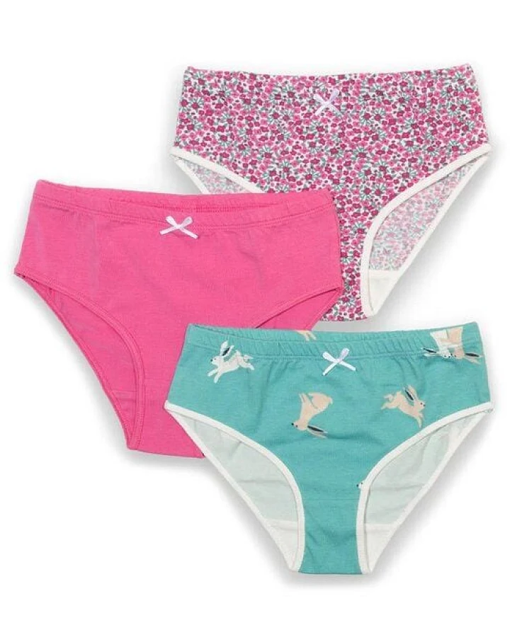Kite Clothing Mädchen Slips 3er-Pack aus Bio-Baumwolle