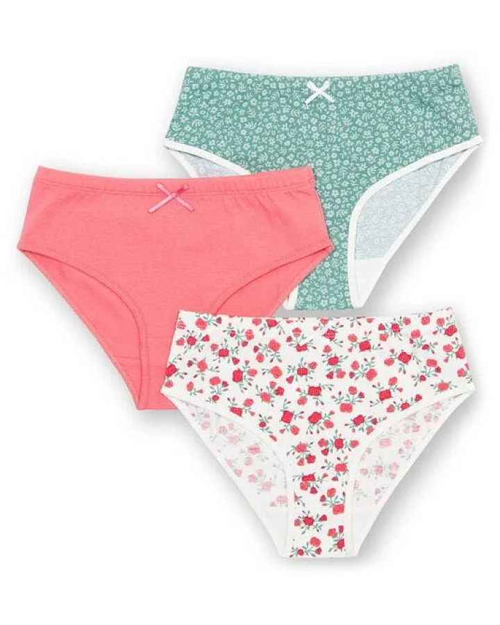 Kite Clothing Mädchen Slips 3er-Pack aus Bio-Baumwolle