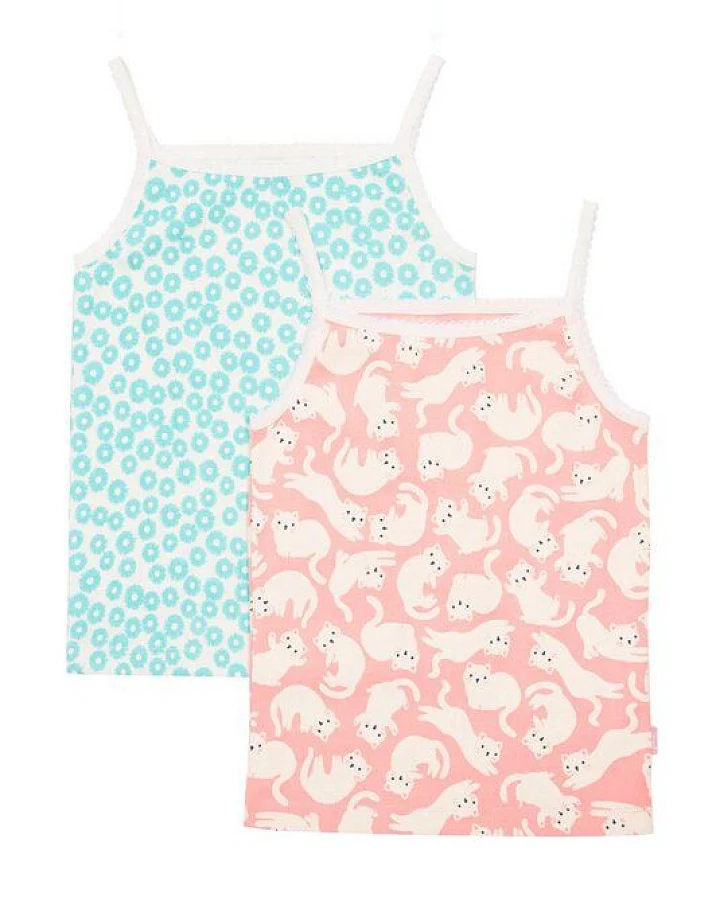 Kite Clothing Mädchen Unterhemden 2er-Pack aus Bio-Baumwolle