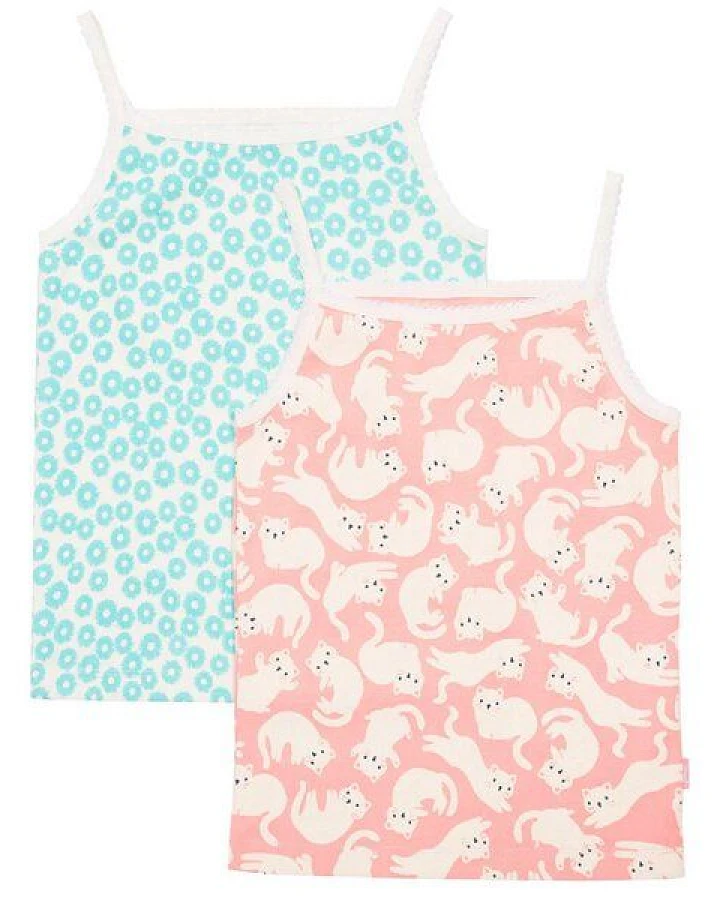 Kite Clothing Mädchen Unterhemden 2er-Pack aus Bio-Baumwolle