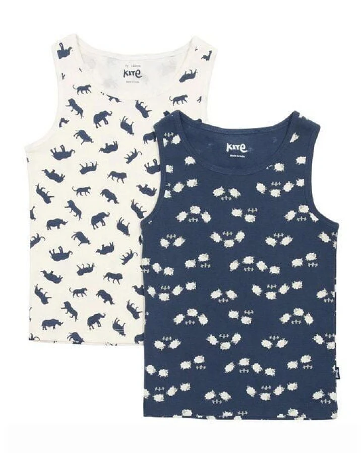 Kite Clothing Jungen Unterhemden 2er-Pack aus Bio-Baumwolle
