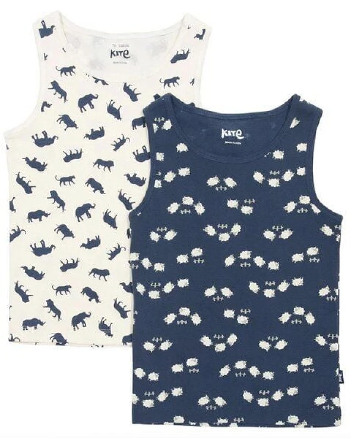 Kite Clothing Jungen Unterhemden 2er-Pack aus Bio-Baumwolle