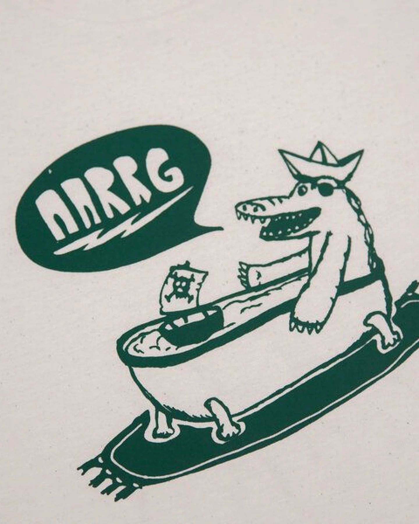 päfjes Kriss Krokodil in Badewanne - Kinder Shirt - fair gehandelt - Bio - Natur/Grün – Ansicht 2