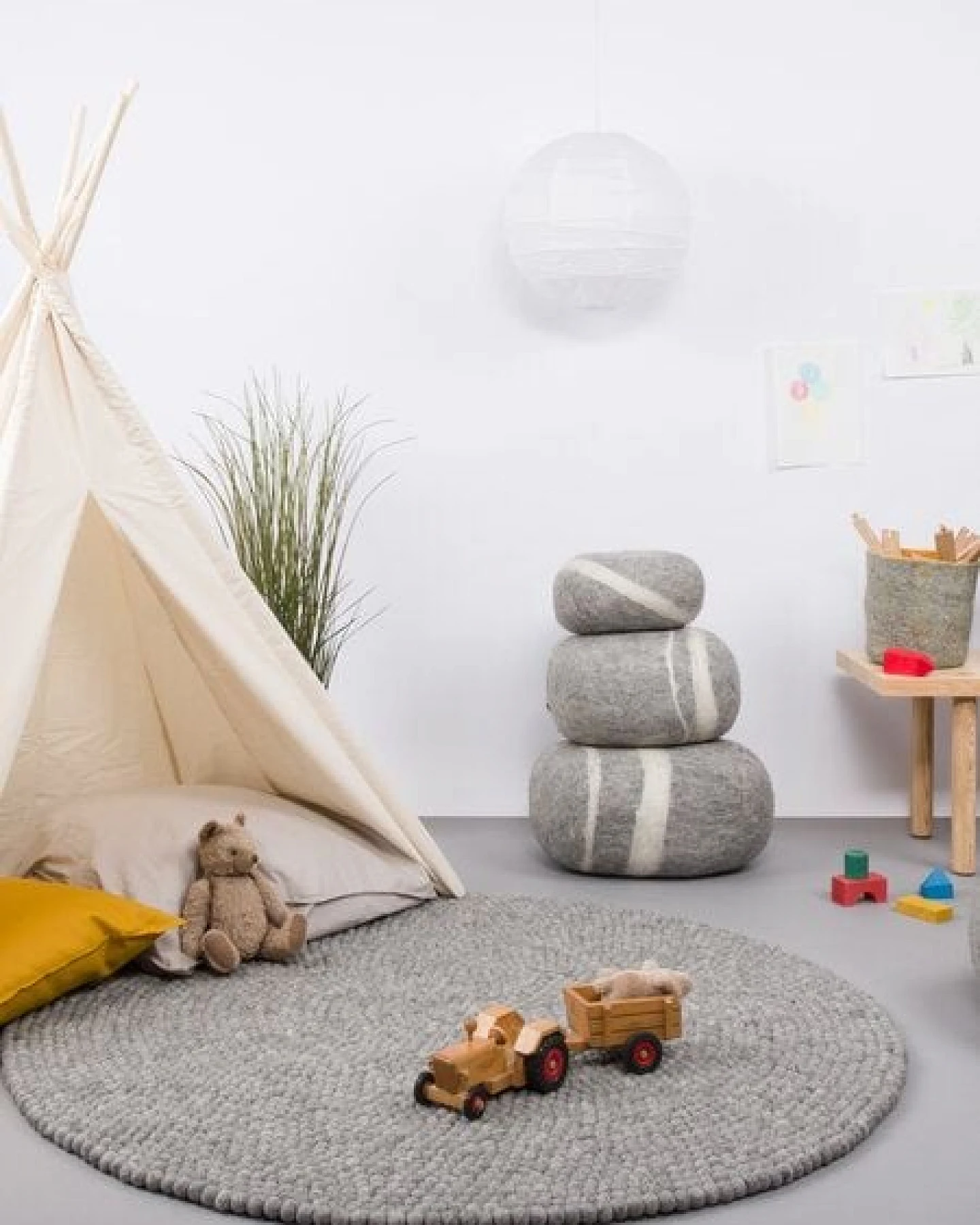 myfelt Filz Kieselstein (Pouf), 100% Schurwolle – Ansicht 4