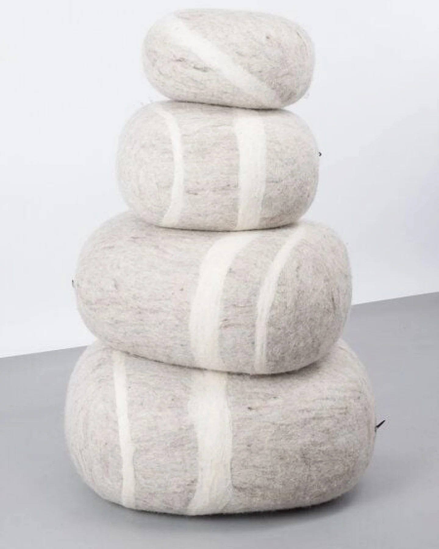 myfelt Filz Kieselstein (Pouf), 100% Schurwolle – Ansicht 4