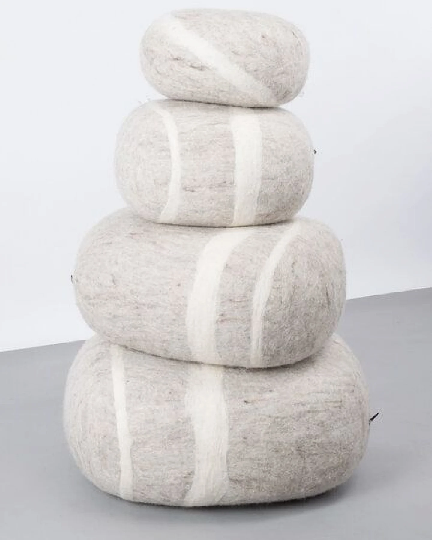myfelt Filz Kieselstein (Pouf), 100% Schurwolle – Ansicht 4