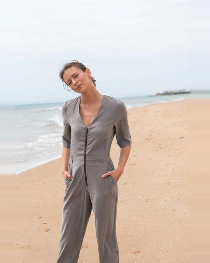 WiDDA berlin Hellgrauer Overall JILL mit TENCEL