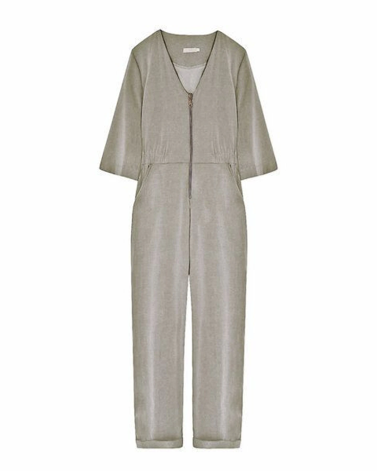 WiDDA berlin Hellgrauer Overall JILL mit TENCEL – Ansicht 3