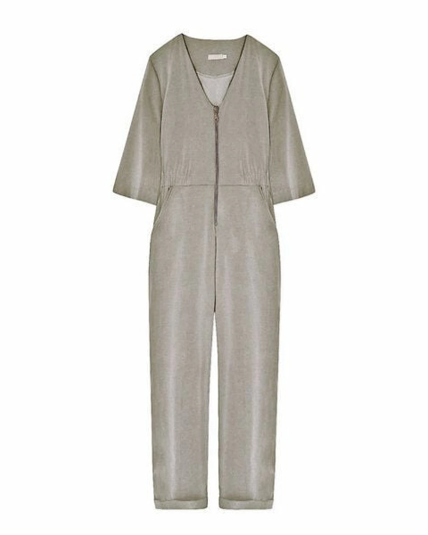 WiDDA berlin Hellgrauer Overall JILL mit TENCEL – Ansicht 3