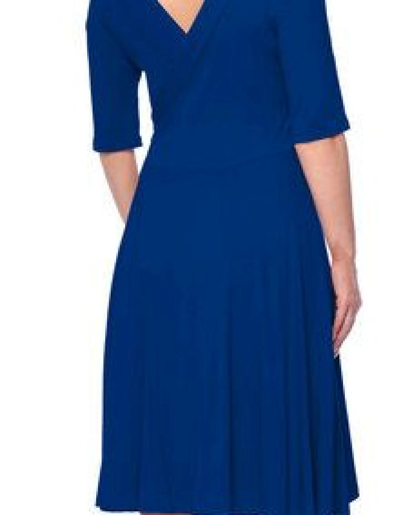 Ingoria AVA wendbares Wickelkleid 3/4 Arm mit schwingendem Rock (Uni) – Ansicht 3