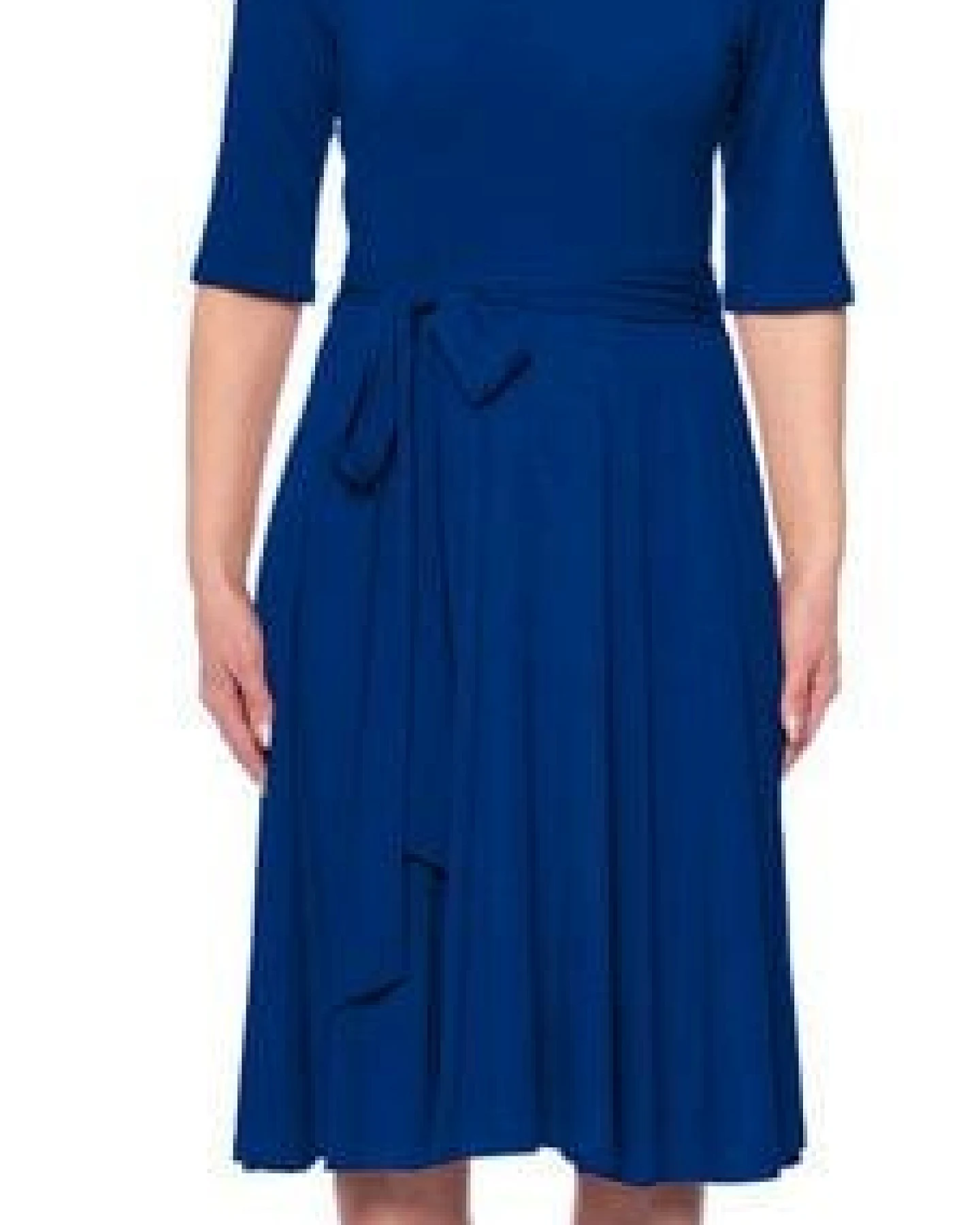 Ingoria AVA wendbares Wickelkleid 3/4 Arm mit schwingendem Rock (Uni) – Ansicht 2