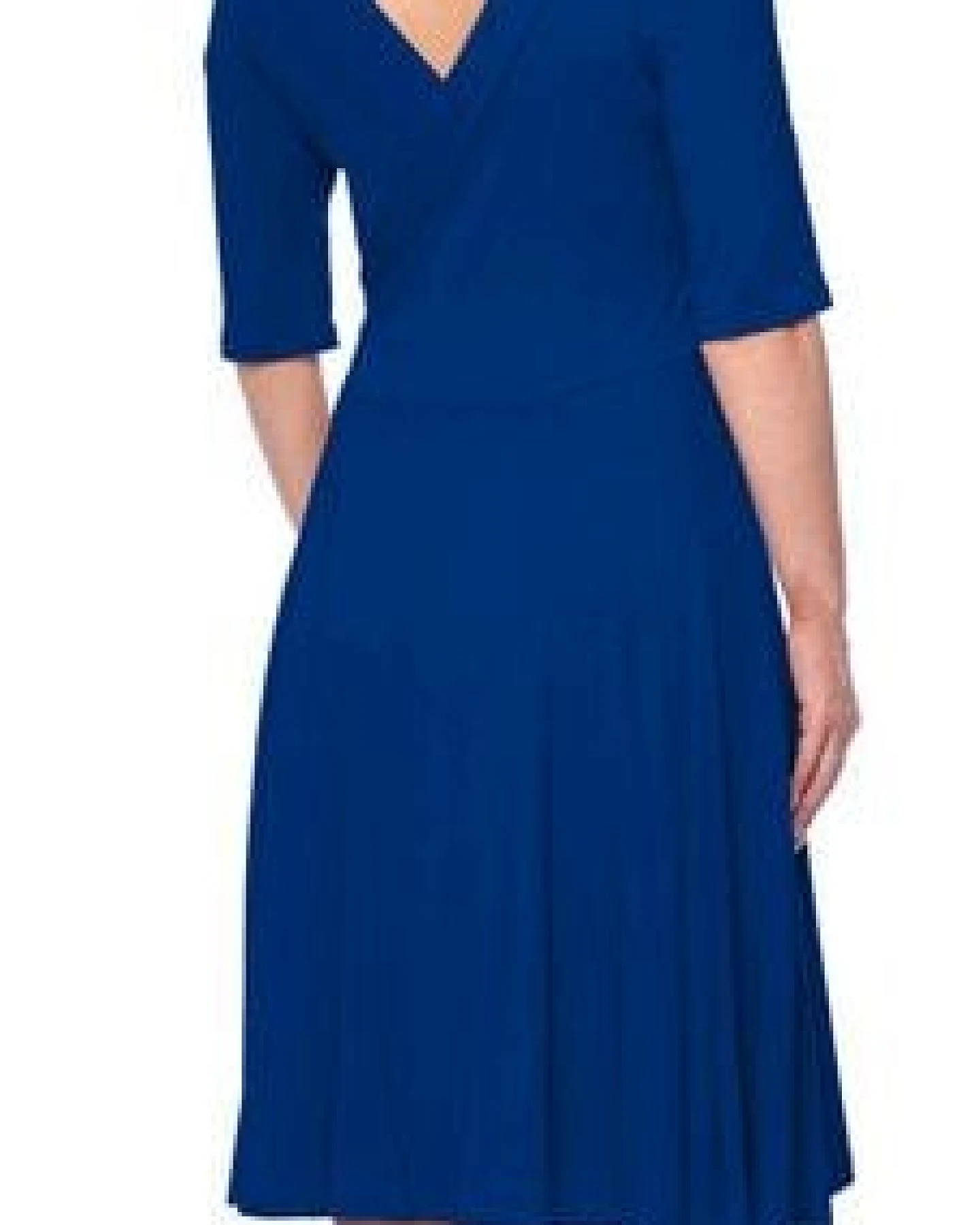 Ingoria AVA wendbares Wickelkleid 3/4 Arm mit schwingendem Rock (Uni) – Ansicht 3